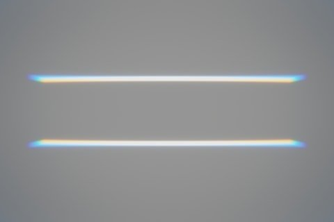 a blue line on a black background